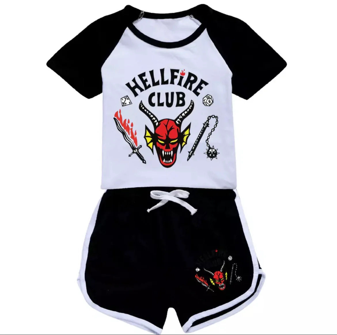 Stranger Things Tee & Shorts - Hellfire