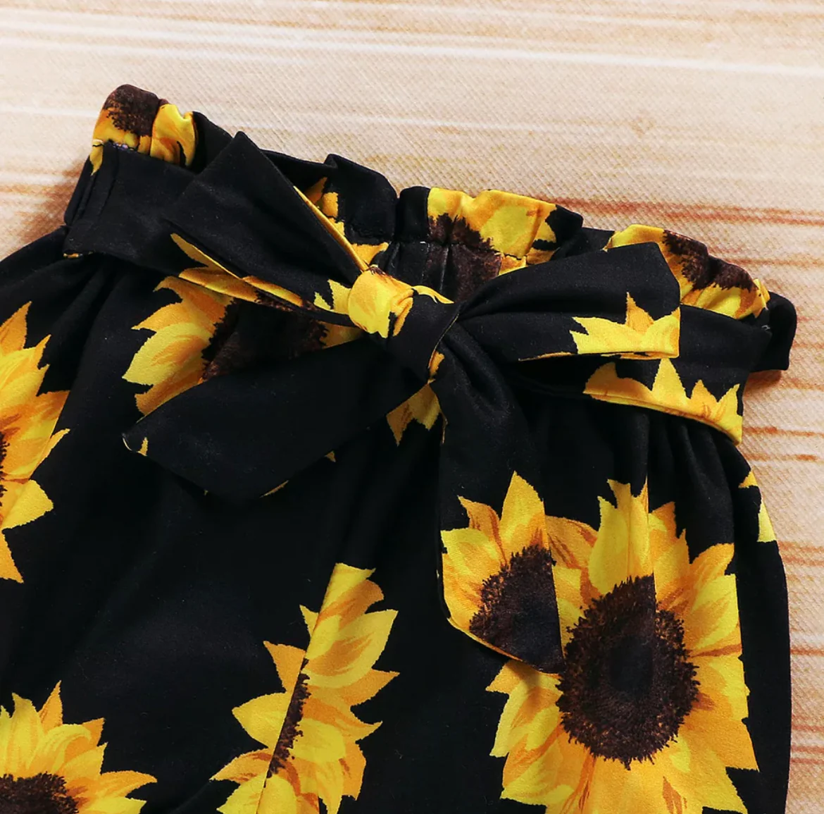 Girls Ruffle Sunflower Set