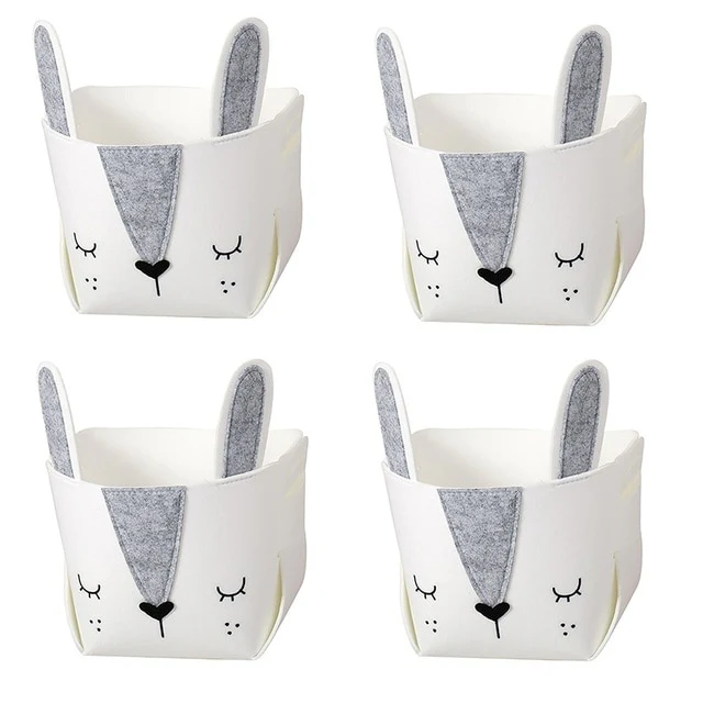 Woodland - Cute Woodland Storage Felt Box : Fox, Bunny, Bear , Deer