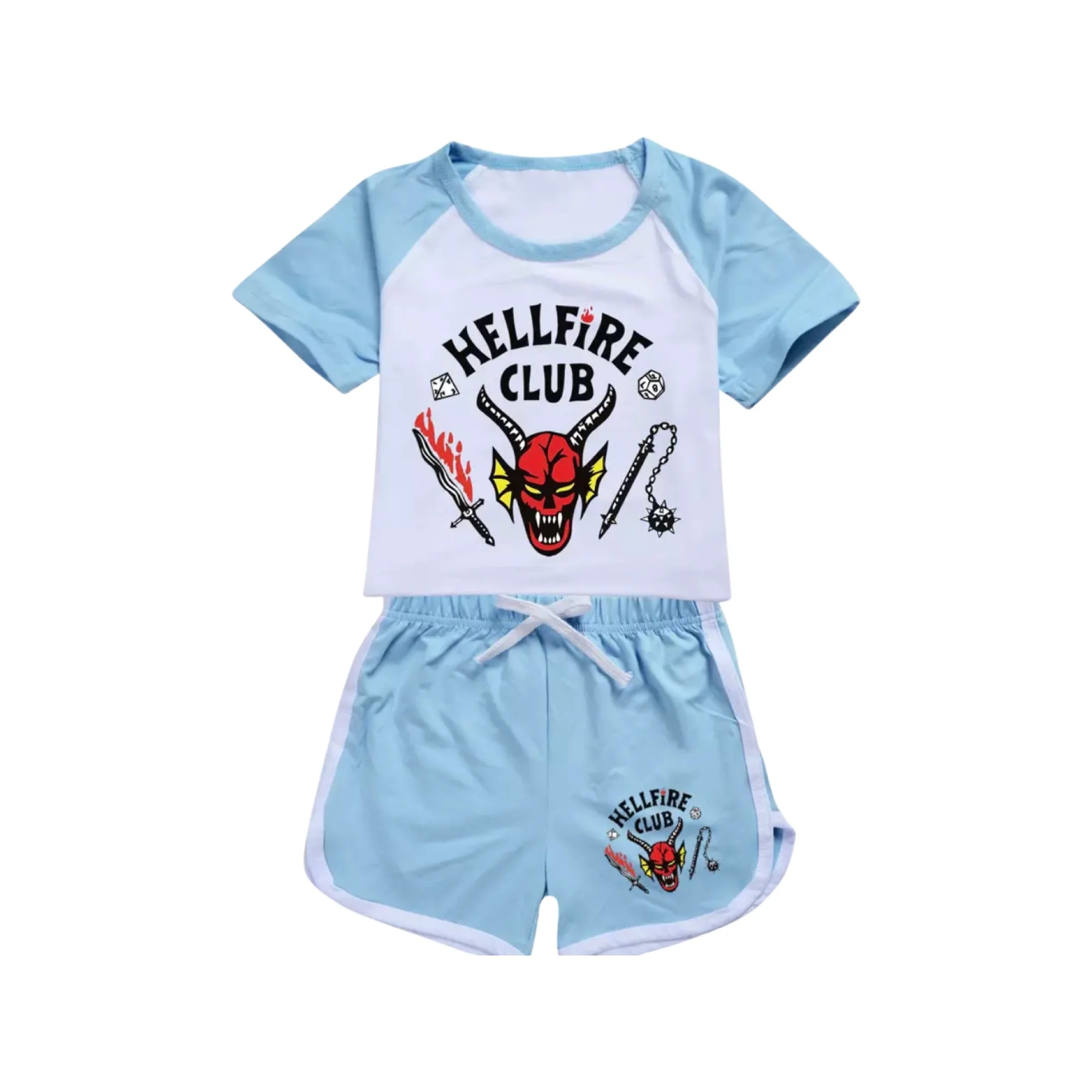 Stranger Things Tee & Shorts - Hellfire