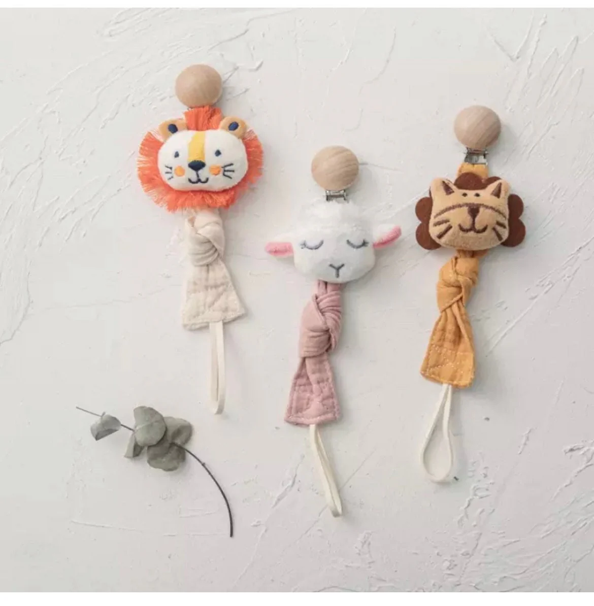 Baby dummy clip with Soft Toy