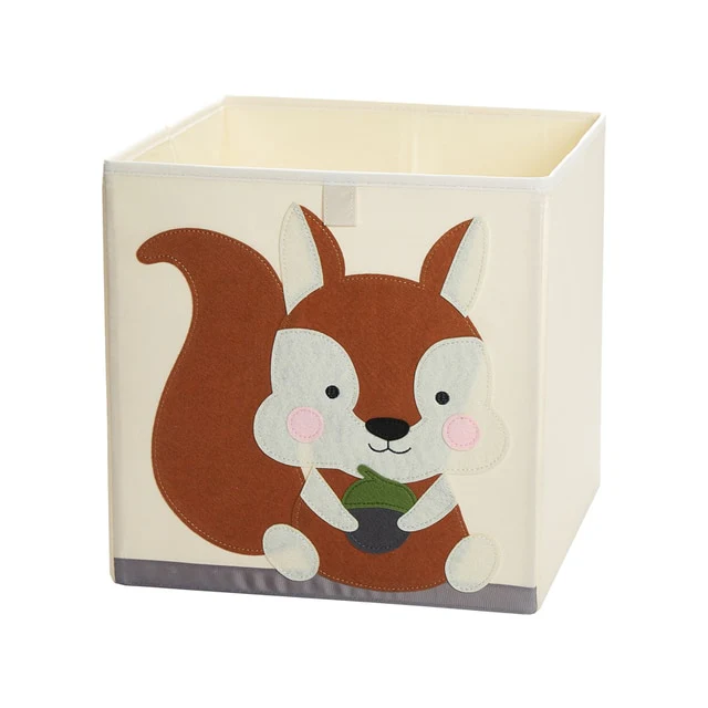 Liddy - Neutral Storage Toy Box for Kids - Folding Animal Toy Storage Cube