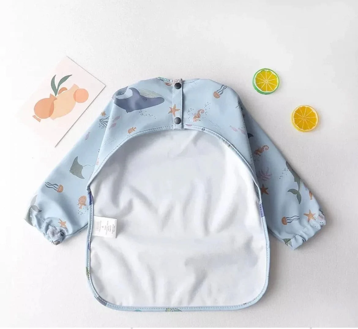 Boho Rainbow - Toddler & Baby Long Sleeve Waterproof Apron Smock Bib