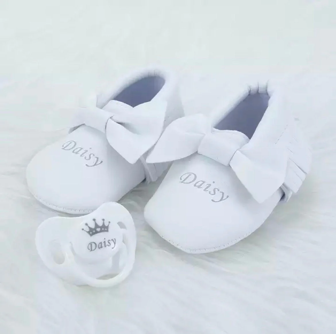 Newborn Baby Gift , Handmade Custom Pacifier, Personalised Baby Gift , Personalised Baby Hamper, Personalised Newborn Set , Newborn shoes