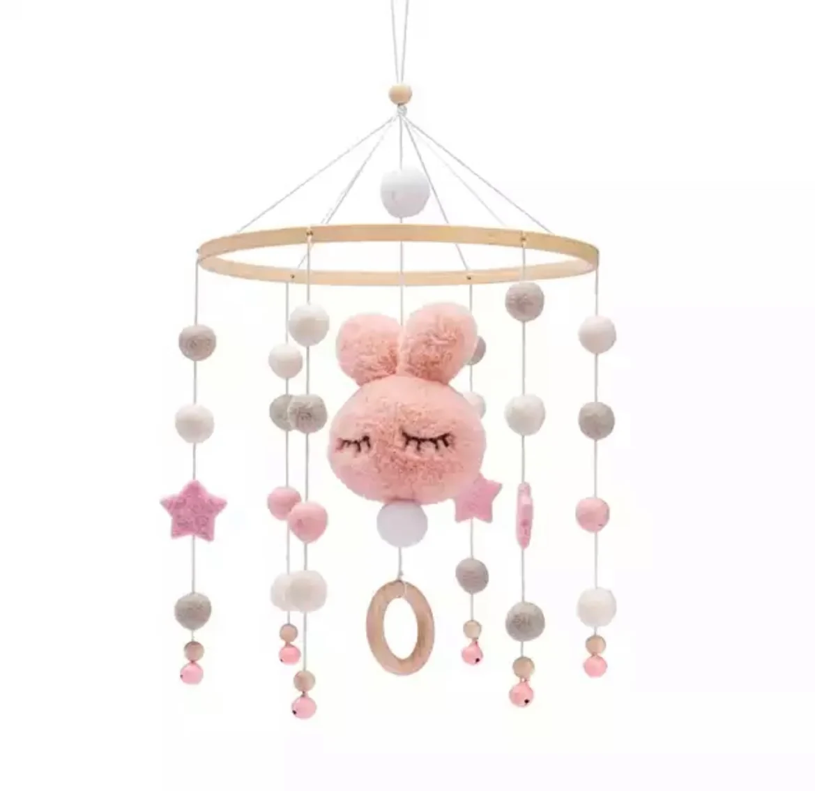 Felt Moon and Cloud Baby Mobile