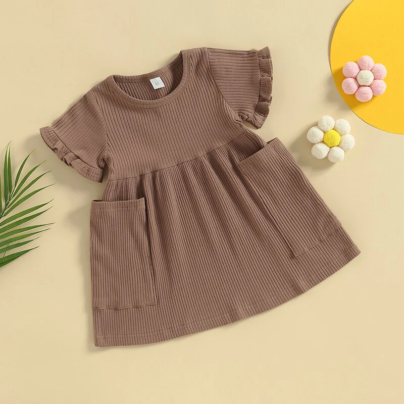 Nola - Girls Dress Short Sleeve with Pockets