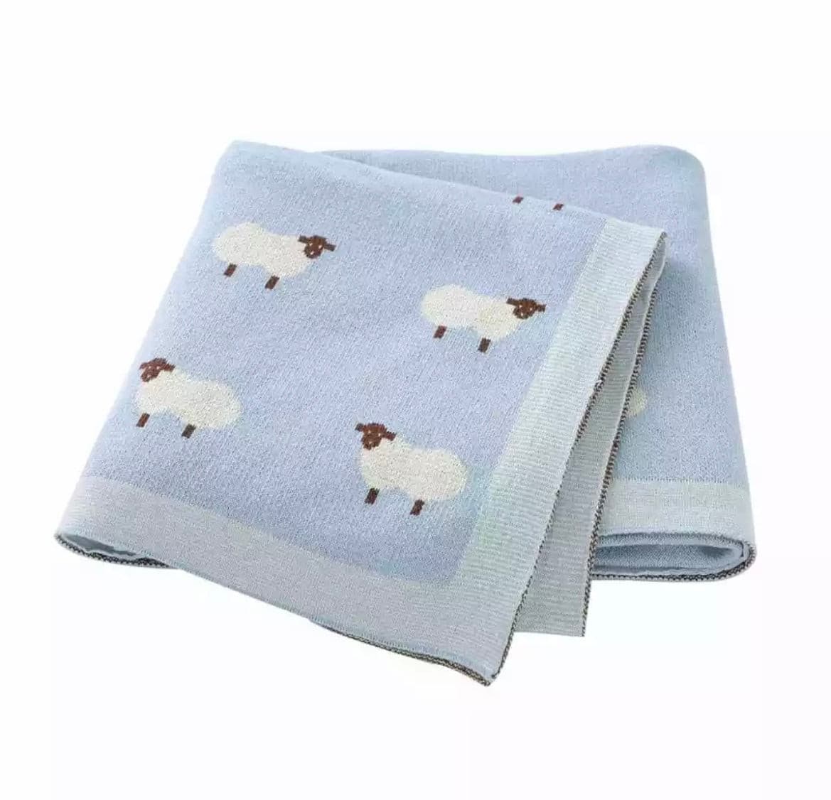 Lamb Baby Blanket 100% Cotton