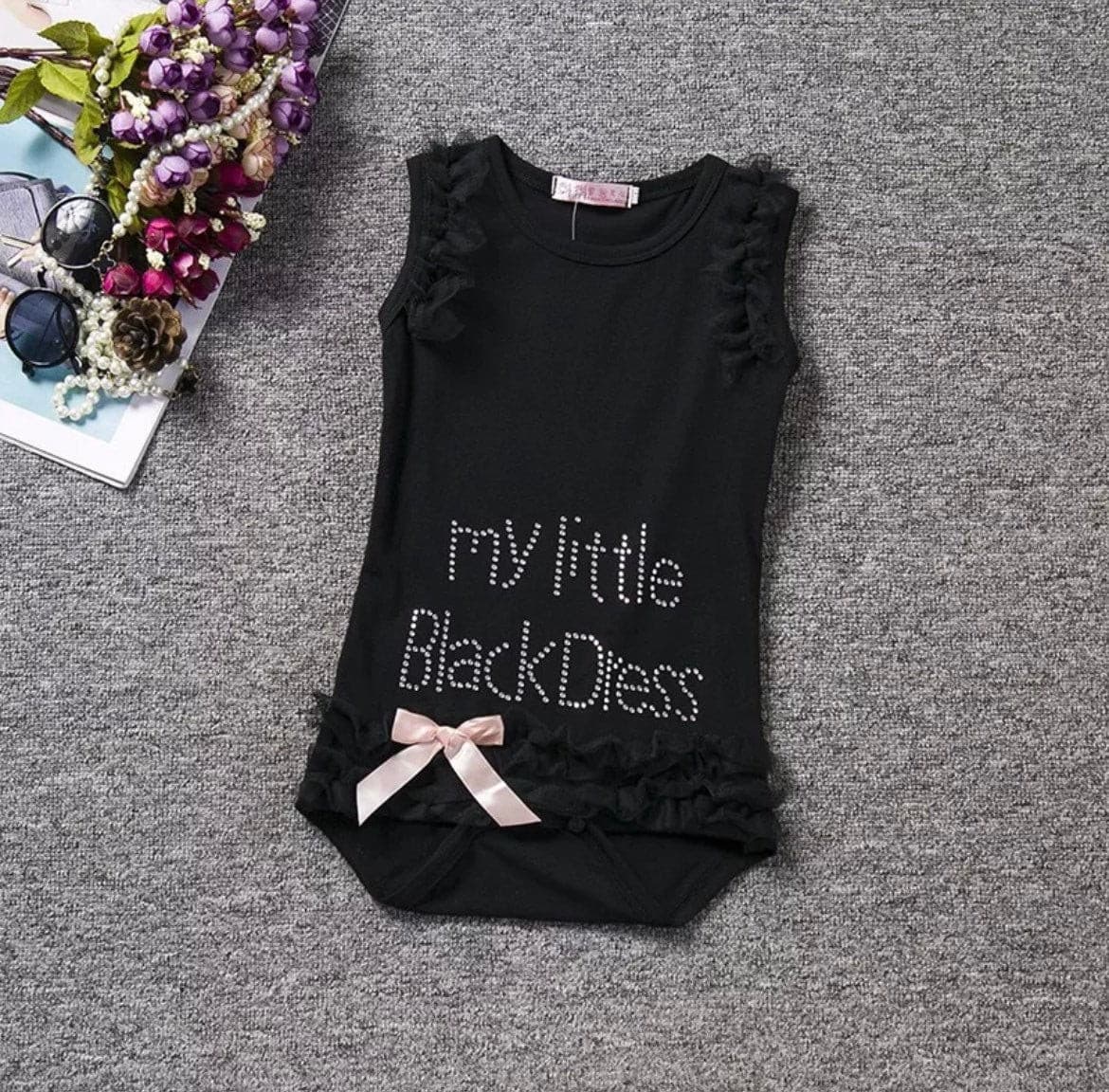 Lottie - Baby LBD Little Black Dress Romper Tutu