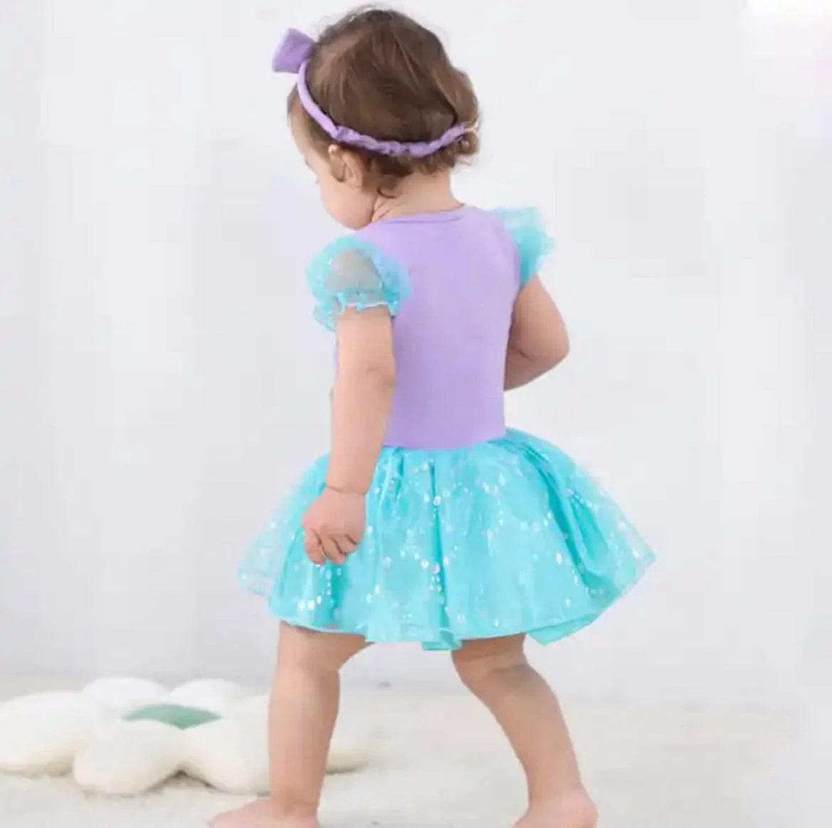 Mermaid Disney Costume Romper for Baby Girl Romper - Mermaid A