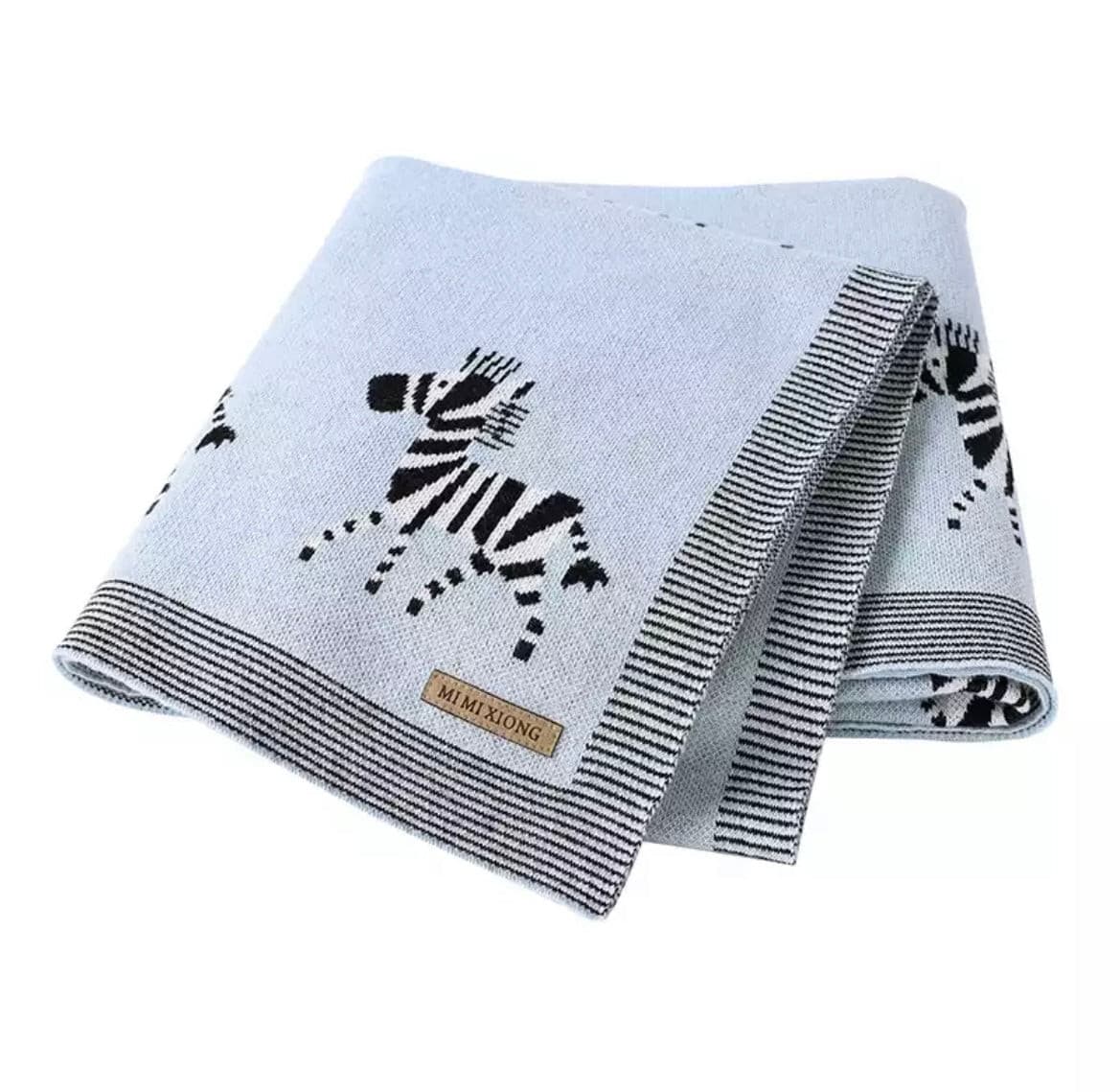 Baby Blanket 100% Cotton - Animal Print