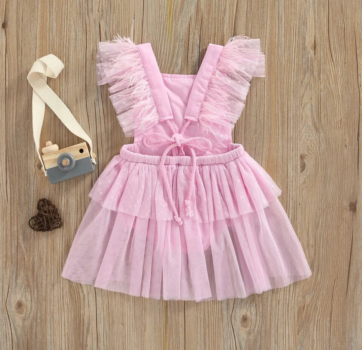 Girls First Birthday Lace ��One�� Romper - Pink