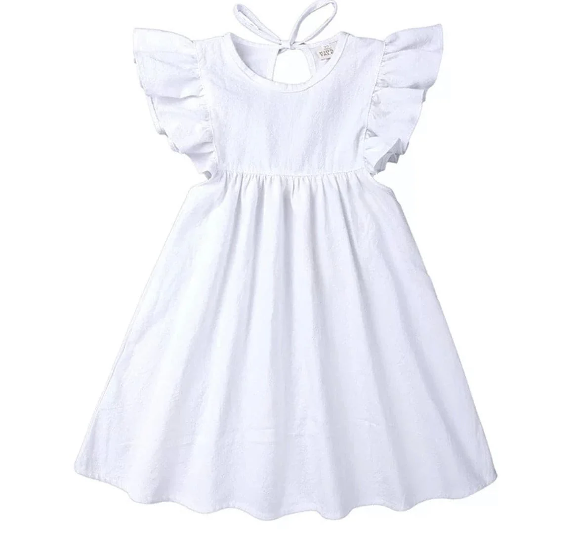 Rosie Ruffle Dress - White