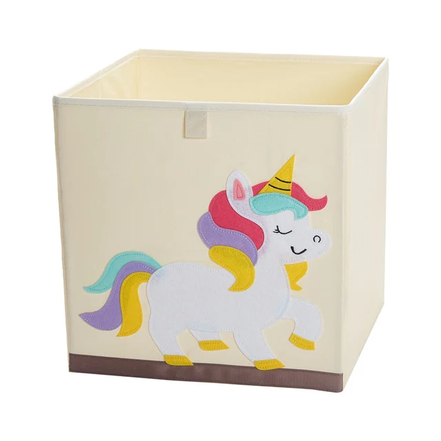 Liddy - Neutral Storage Toy Box for Kids - Folding Animal Toy Storage Cube