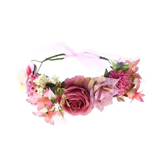Floral Garland - Flower Girl Hair Accessories,Pinks