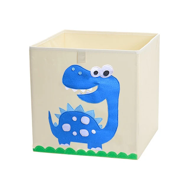 Liddy - Neutral Storage Toy Box for Kids - Folding Animal Toy Storage Cube