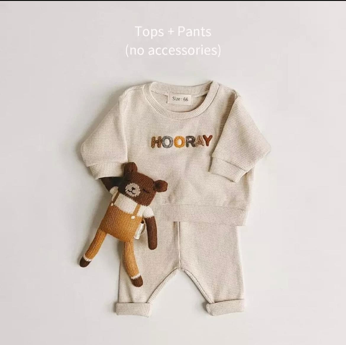 Waffle Knit Unisex Tracksuit Set