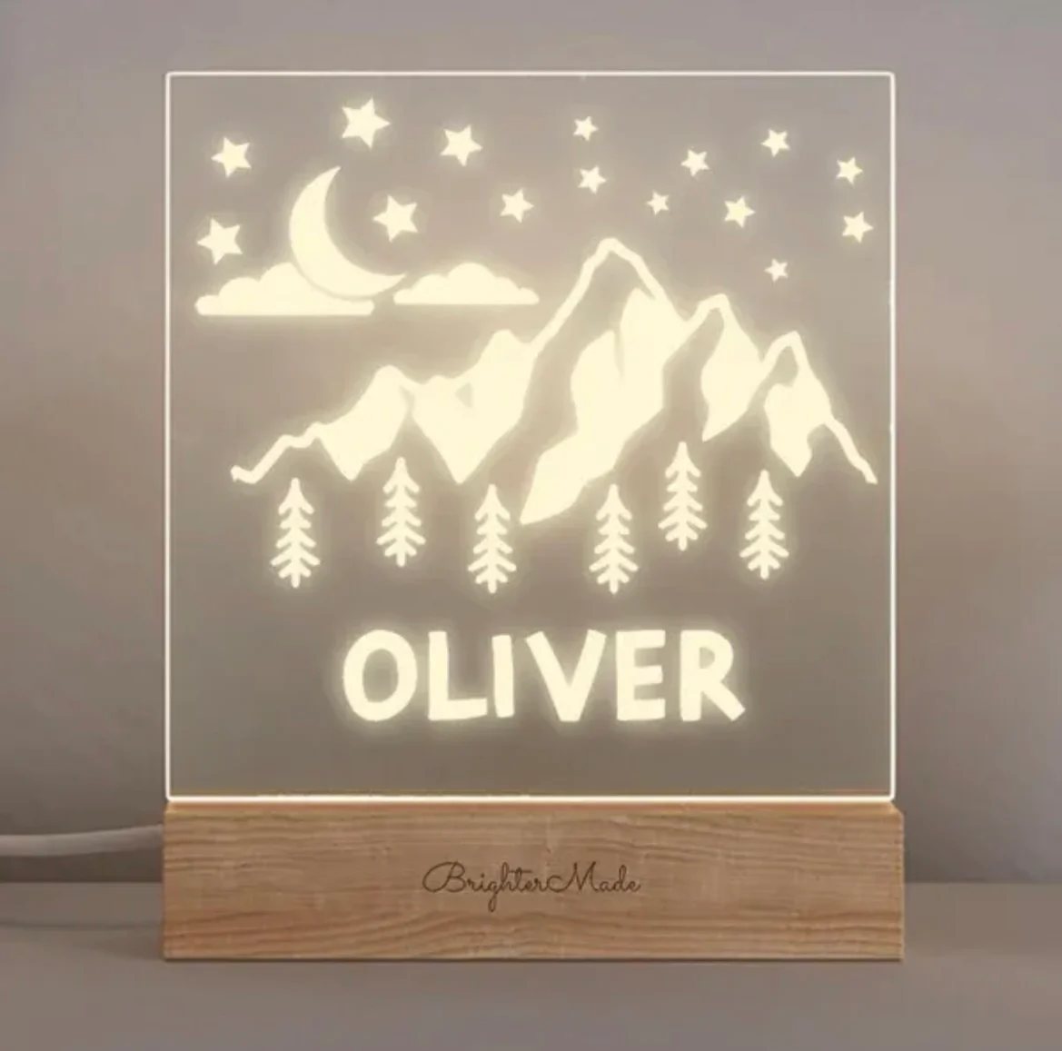 Personalised Night Light - Nursery Name Light