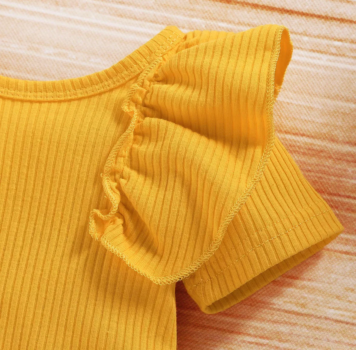 Girls Ruffle Sunflower Set