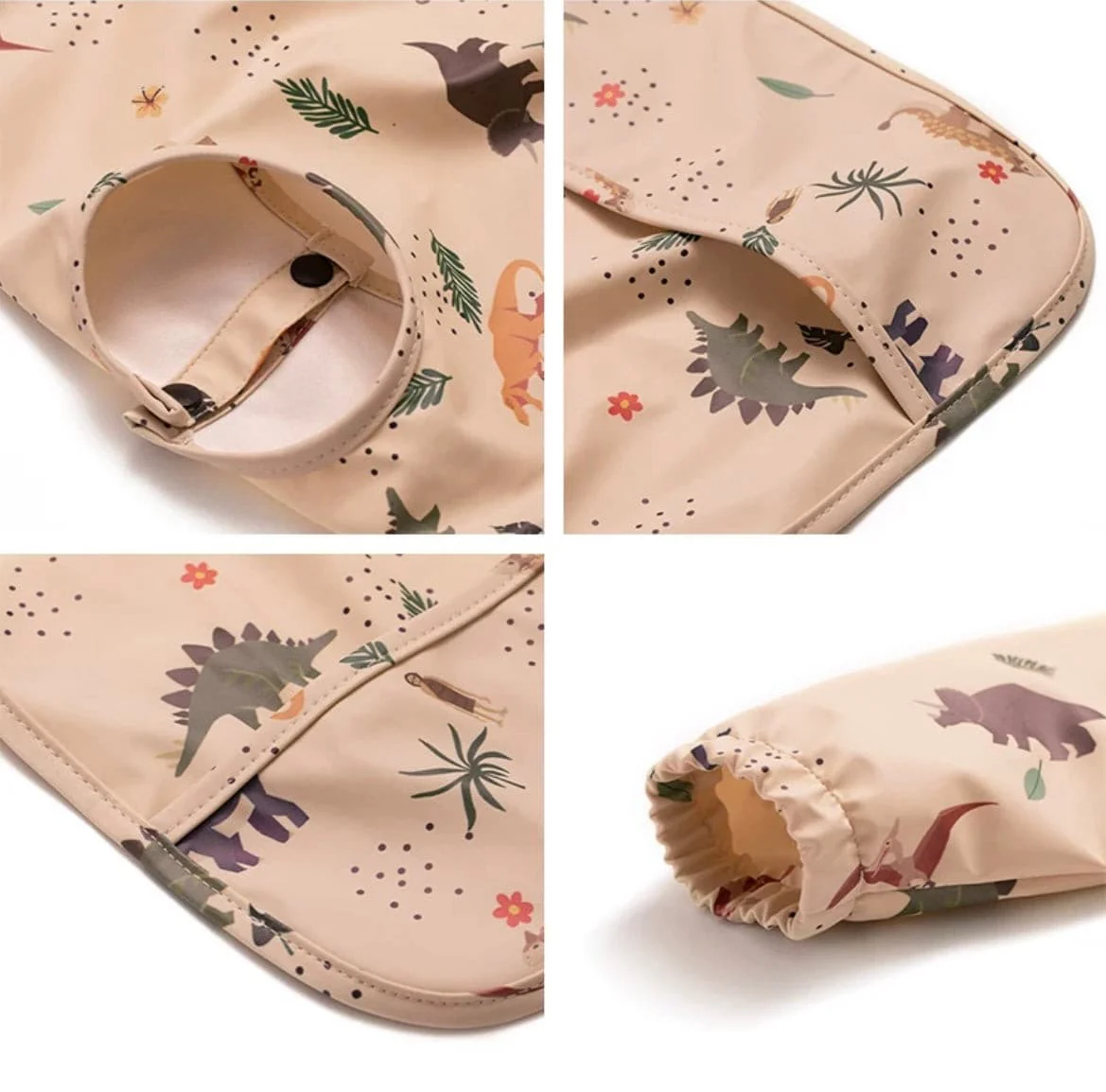 Fauna Dots - Toddler & Baby Long Sleeve Waterproof Apron Smock Bib