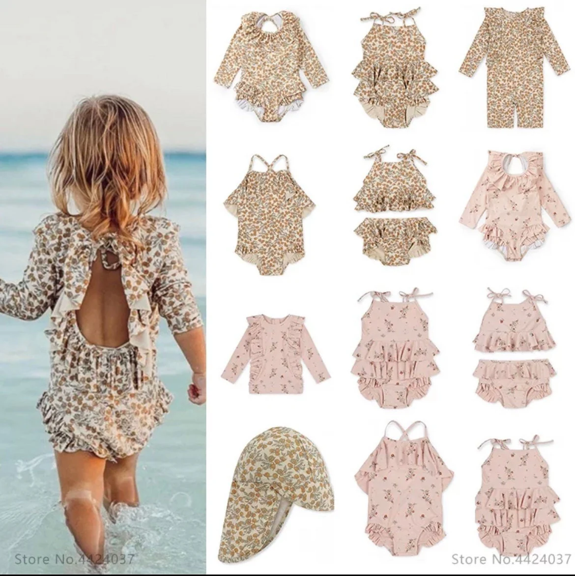 Boho Girls Toddler Swimsuit