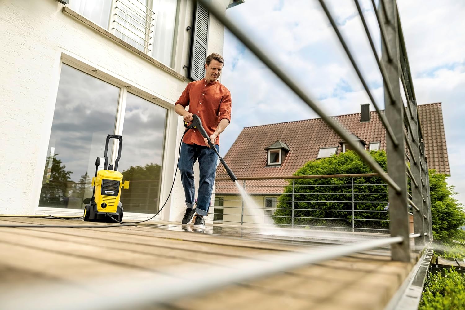 Kärcher Hochdruckreiniger K 5 Power Control, Druck: max. 145 bar, Fördermenge: 500 l/h, Flächenleistung: 40 m²/h, Wasserfilter, Gewicht: 13 kg, Hochdruckschlauch und -pistole, Dreckfräser, Strahlrohr
