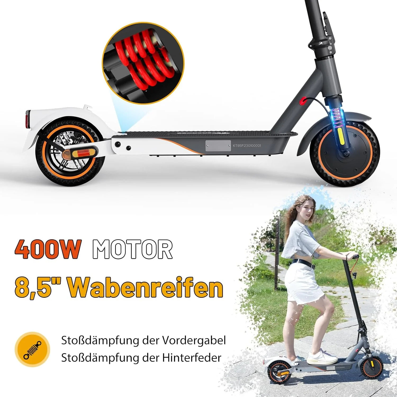 Evercross EV85F ABE E-Scooter mit 400W Motor