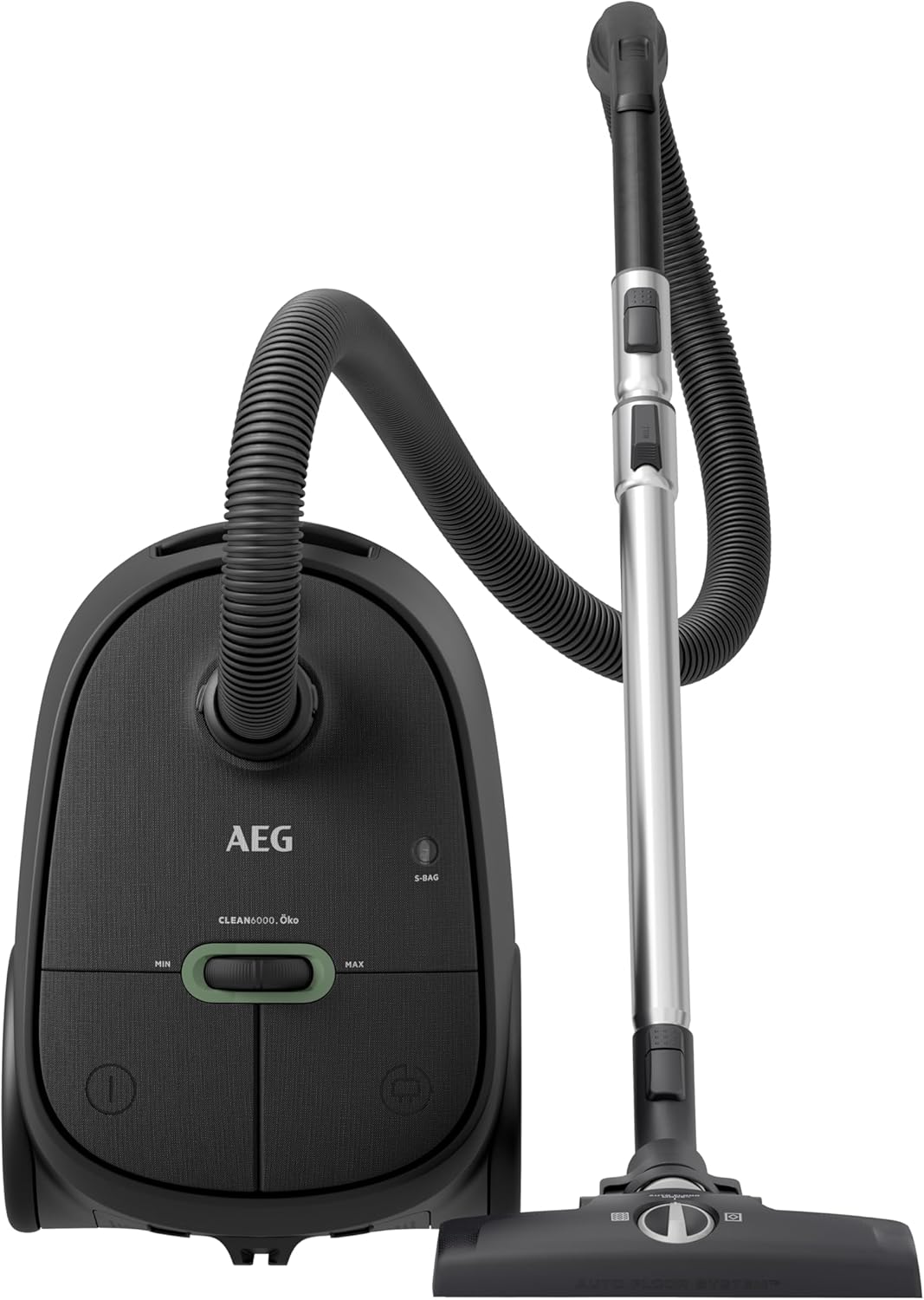 AEG CLEAN 6000 AB61C2DB Staubsauger mit Beutel / hohe Saugleistung / inkl. Polsterdüse / 50 % Recyclingkunststoff / ideal für Haustierbesitzer / Reinigen von Polstern / 12 m Kabel / 750 W / Blau