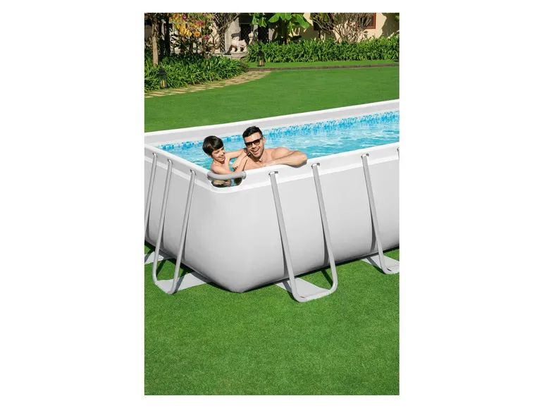 Power Steel™ Frame Pool Komplett-Set, eckig