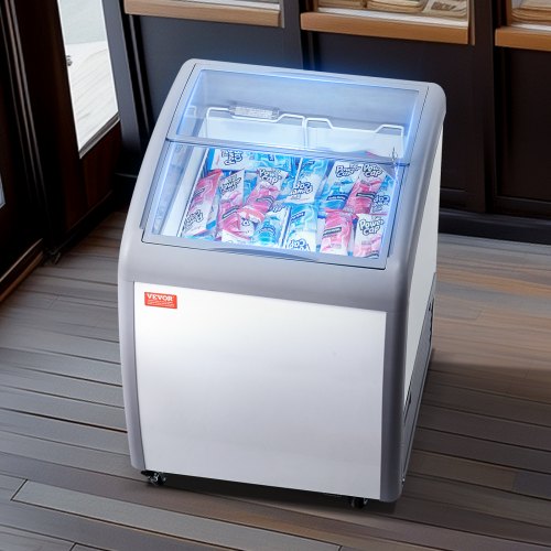 154L kommerzielle Eisvitrine Gelato-Tauch-Gefrierschrank Eiscreme-Vitrine