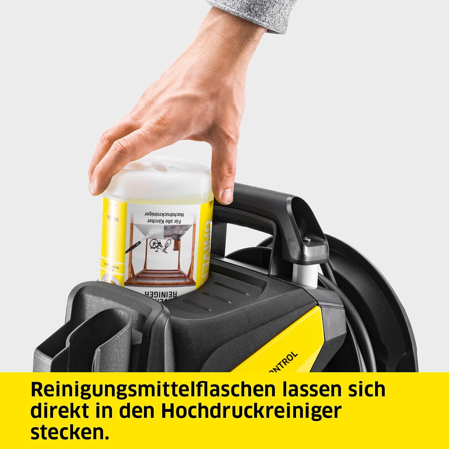 Kärcher Hochdruckreiniger K 7 Premium Power Home, Druck: 180 bar, Durchfluss: 600 l/h, Flächenleistung: 60 m²/h, Leistung: 3.000 W, Schlauchtrommel, mit Pistole, Dreckfräser, Strahlrohr