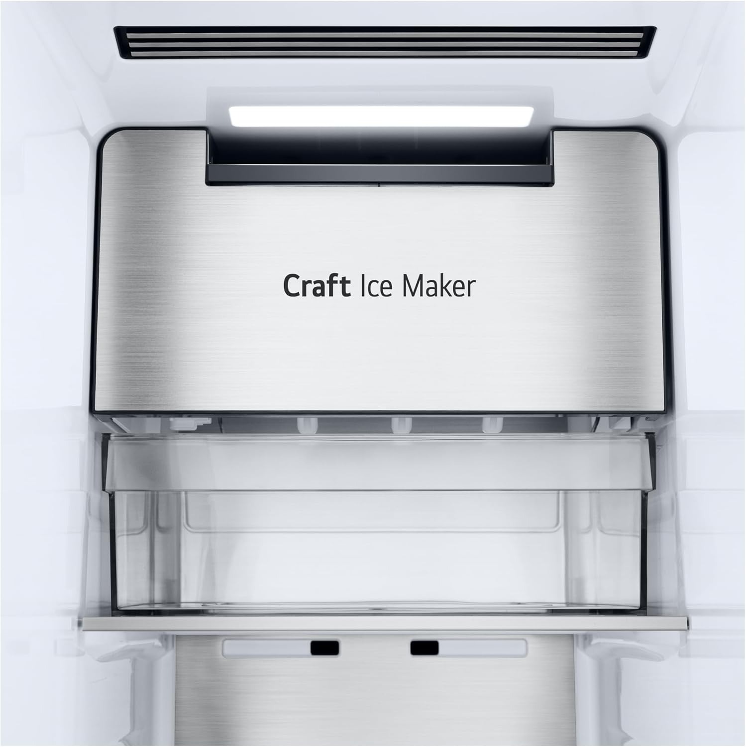 LG GSGV81PYLL Side by Side Kühlschrank, Klasse E, 635 L, Instaview, Kühlschrank mit Gefrierfach, Eis-, Crushed Ice- Wasserspender, Total NoFrost, Smart Inverter Kompressor, Wi-Fi