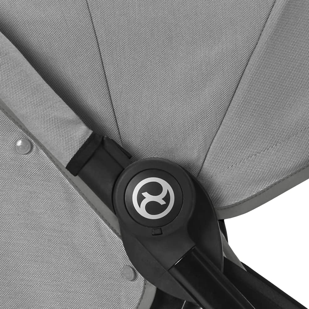 Cybex Gold Kinderwagen Beezy mit One-Pull Harness, Ab Geburt bis ca. 4 Jahre (max. 22 kg), Kompakt und ergonomisch, Almond Beige (Beige mit schwarzem Rahmen)