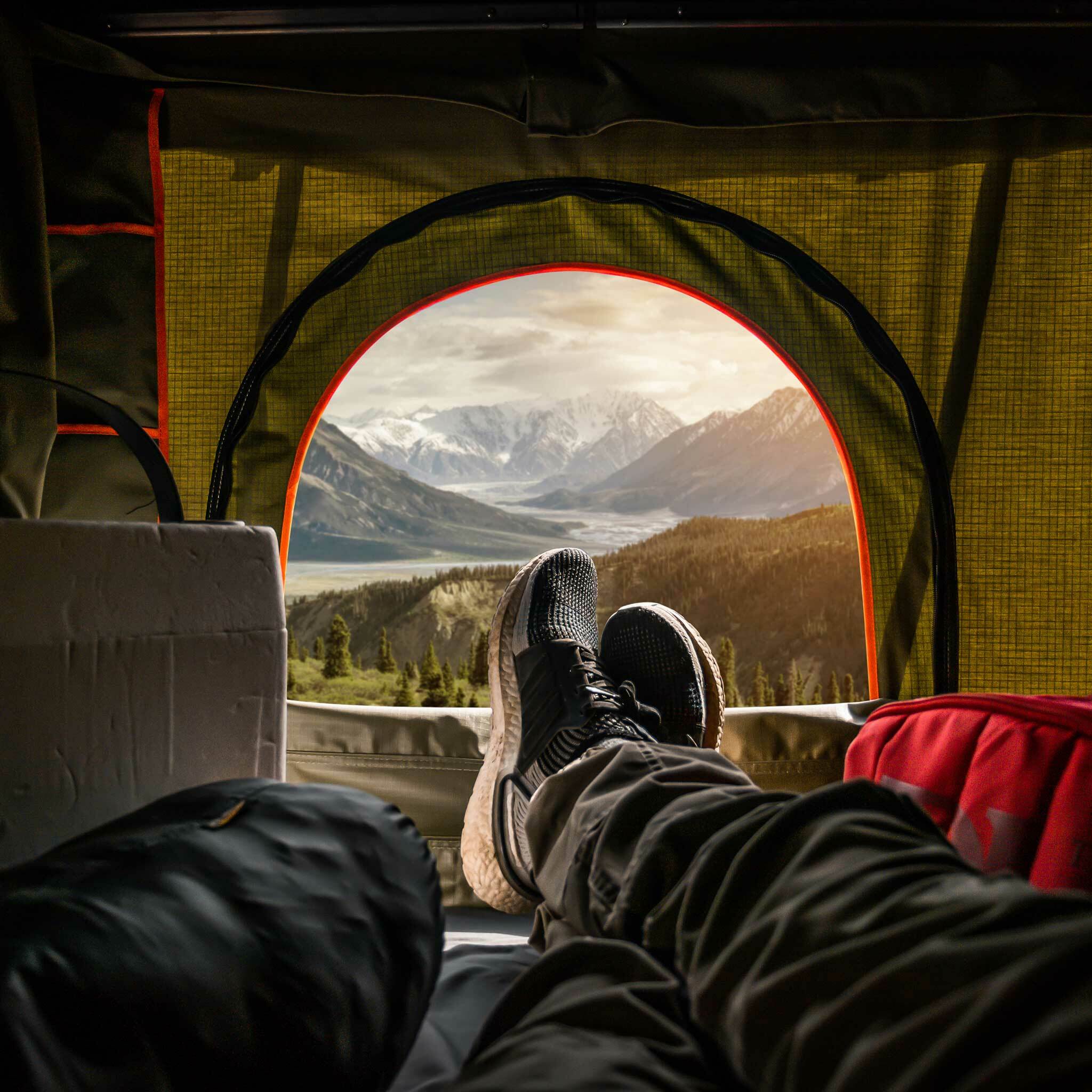 Trekker Dachzelt Hut M, grau