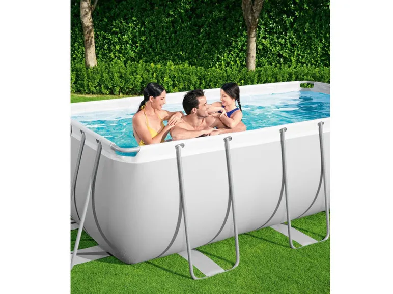 Power Steel™ Frame Pool Komplett-Set, eckig
