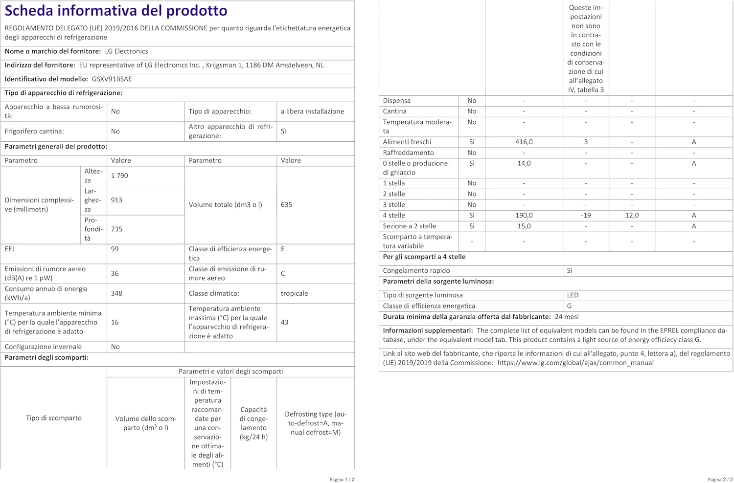 LG GSGV81PYLL Side by Side Kühlschrank, Klasse E, 635 L, Instaview, Kühlschrank mit Gefrierfach, Eis-, Crushed Ice- Wasserspender, Total NoFrost, Smart Inverter Kompressor, Wi-Fi