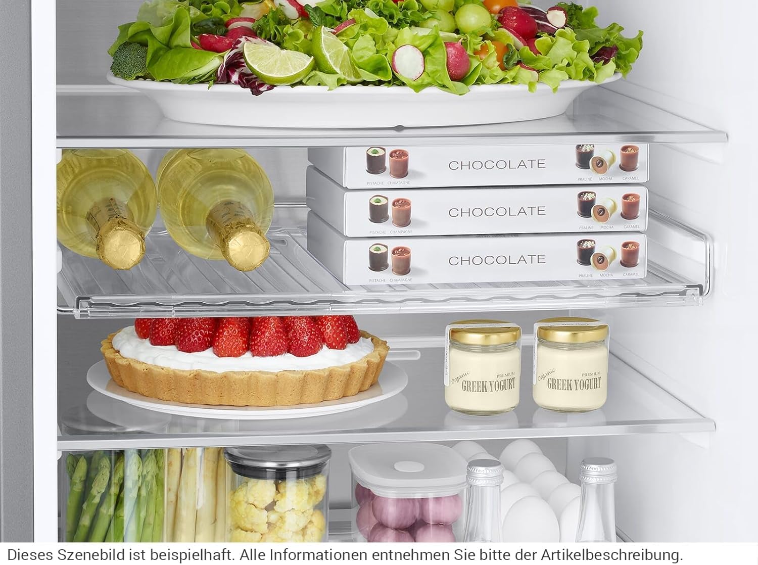 Samsung RL38A776ASR/EG Bespoke Kühl-/Gefrierkombination, 203 cm, 387 ℓ, 35 dB(A), Space Max Technologie, Twin Cooling+, Cool Select+, Metal Cooling, No Frost+, Edelstahl Look