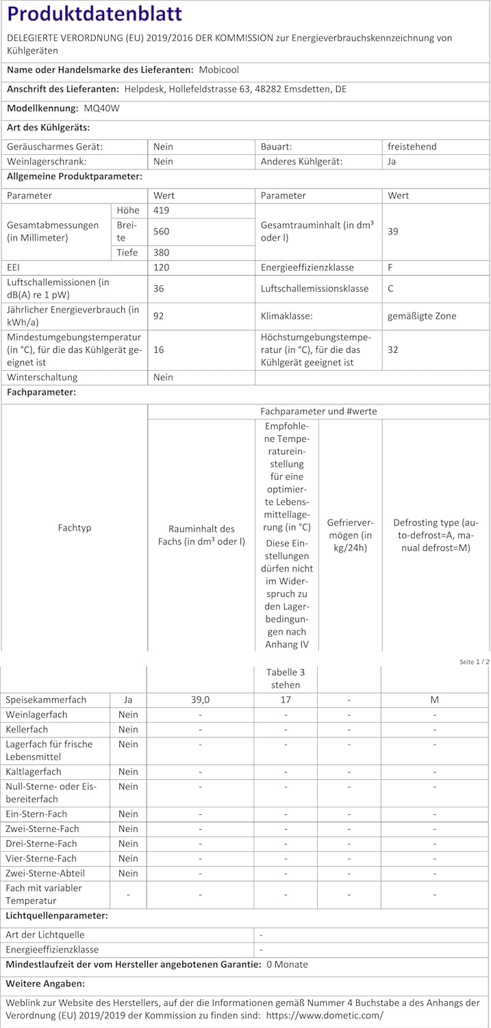 MOBICOOL MQ40W Kühlbox mit Rollen | Elektrisch | 39 L | 12V, 230V | für Auto, Boot, Reisemobil und Steckdose