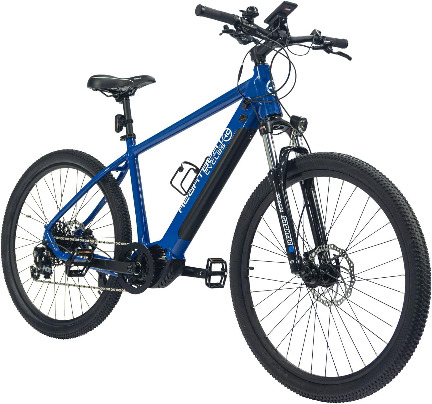 Highphoria Elektrofahrrad Erwachsene, 250W 25 km/h E-Bike mit Batterie, Starker Motor, Kettenschaltung, E-Mountainbike mit Hydraulische Federgabel Pedelec für Damen & Herren