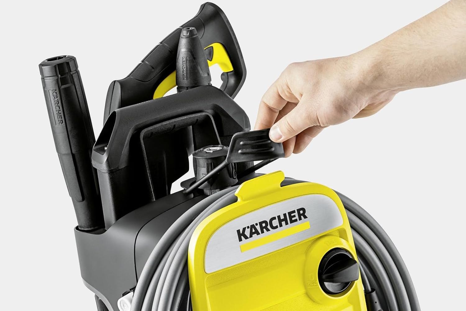 Krcher Hochdruckreiniger K 7 Premium Power Home, Druck: 180 bar, Durchfluss: 600 l/h, Flchenleistung: 60 m/h, Leistung: 3.000 W, Schlauchtrommel, mit Pistole, Dreckfrser, Strahlrohr