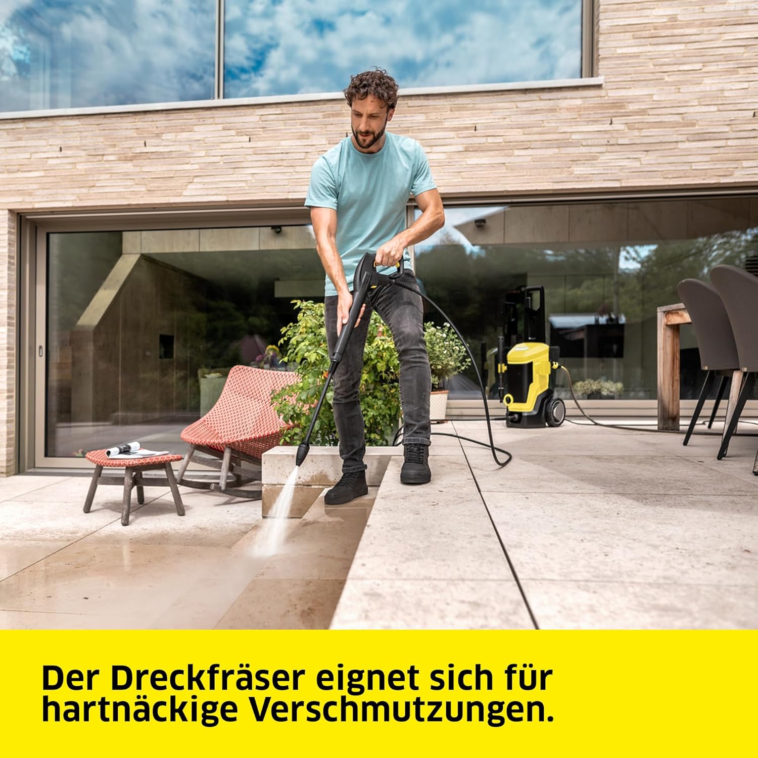 Kärcher Hochdruckreiniger K 7 Premium Power Flex, Druck: max. 180 bar, Fördermenge: 600 l/h, Flächenleistung: 60 m²/h, Gewicht: 17,9 kg, Flex-Hochdruckschlauch, Dreckfräser, Strahlrohr