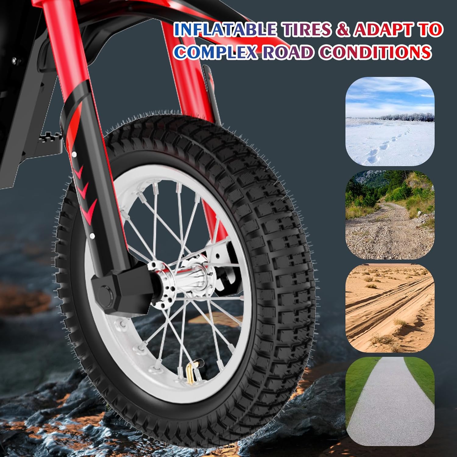 EVERCROSS EV12M Elektro Motorrad Kinder, Elektromotorrad mit 300W Motor, 8/12/25 KMH Geschwindigkeitsmodus, 15KM Lange Reichweite, 12 Zoll Luftreifen, Moto Cross für Kinder von 3–12 Jahren