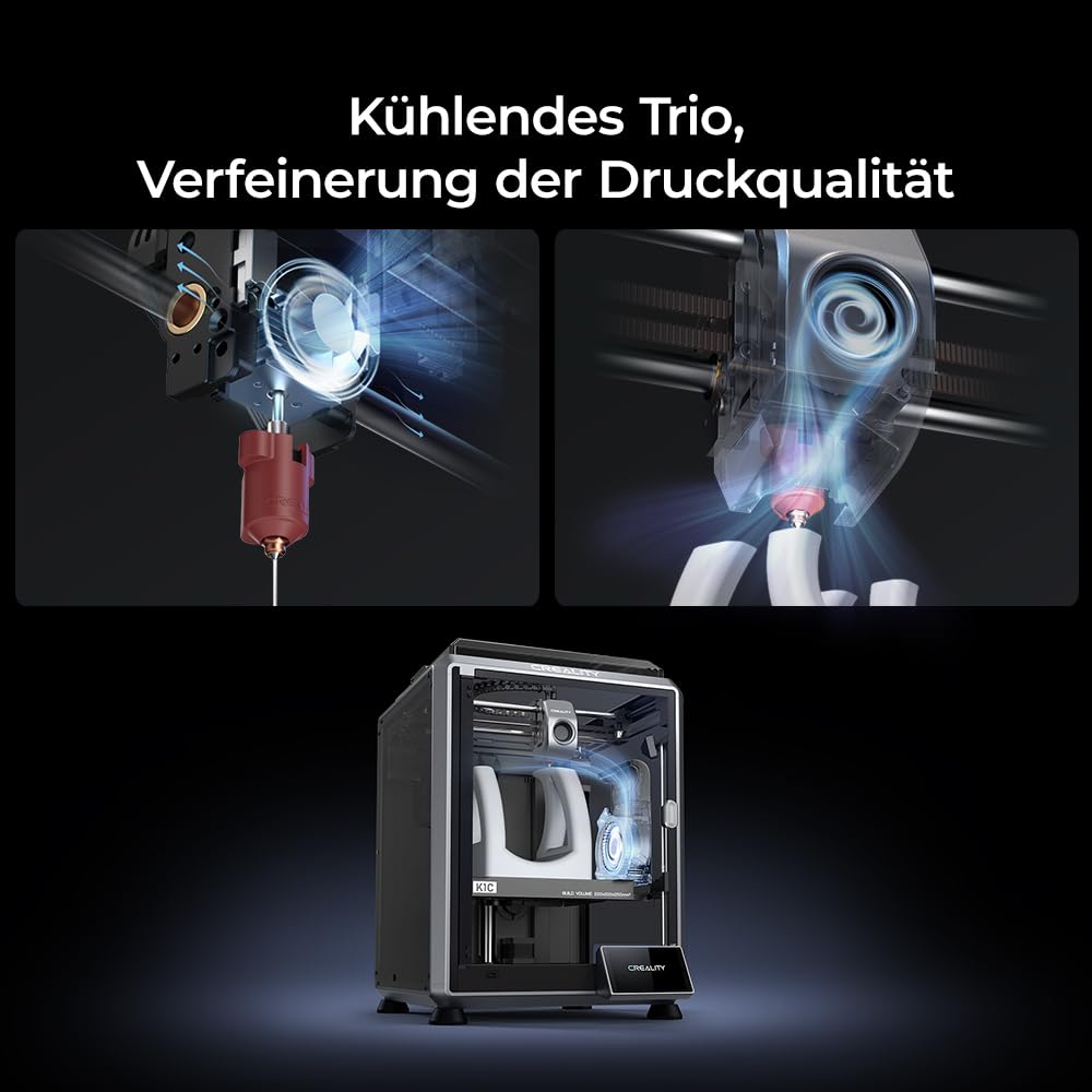 Creality K2 Plus Combo 3D-Drucker, 16-Farben Multimaterial-Druck, 350³mm XXL-Bauraum, Servo-Direktantrieb, Dual-KI-Kameras, Ultra-Leise <45dB, Aktive Heizkammer, RFID/WLAN (Industrie 4.0)