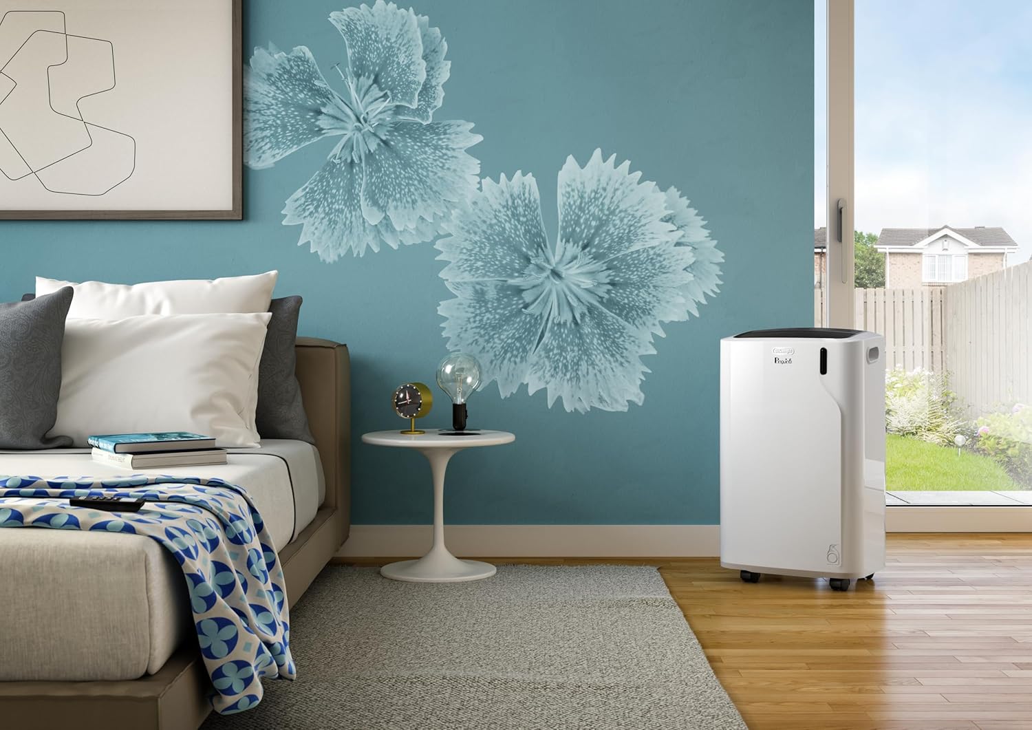 De'Longhi Pinguino PAC EL112 CST WiFi, Mobile Klimaanlage mit MyEcoRealFeel-Technologie für Räume bis zu 110 m³,11.000 BTU/h, 2,9 kW, 63 dB, Entfeuchtungsfunktion, A+, App- und Sprachsteuerung, Weiß