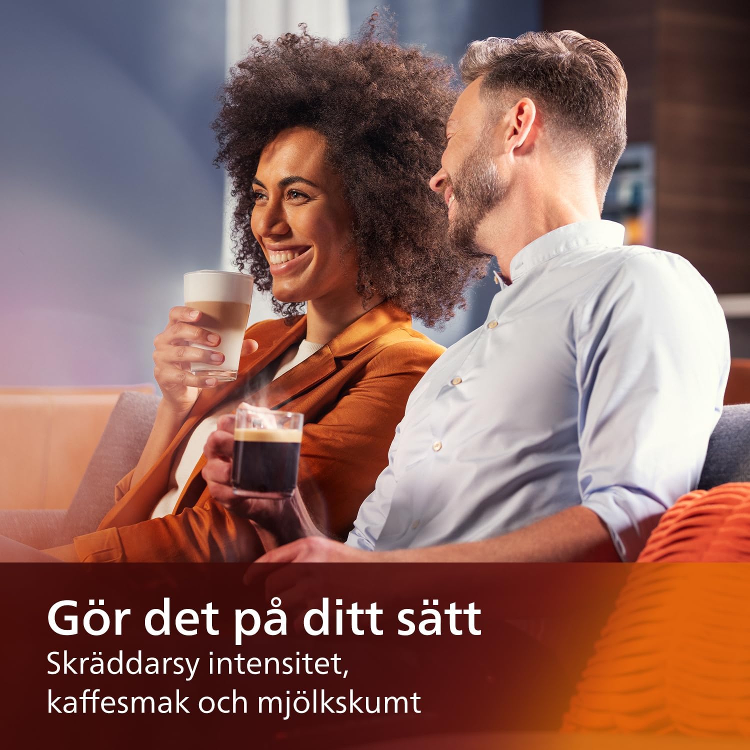 Philips Serie 5400 Kaffeevollautomat – LatteGo Milchsystem, 12 Kaffeespezialitten, Intuitives Display, 4 Benutzerprofile, Chrom (EP5447/90)