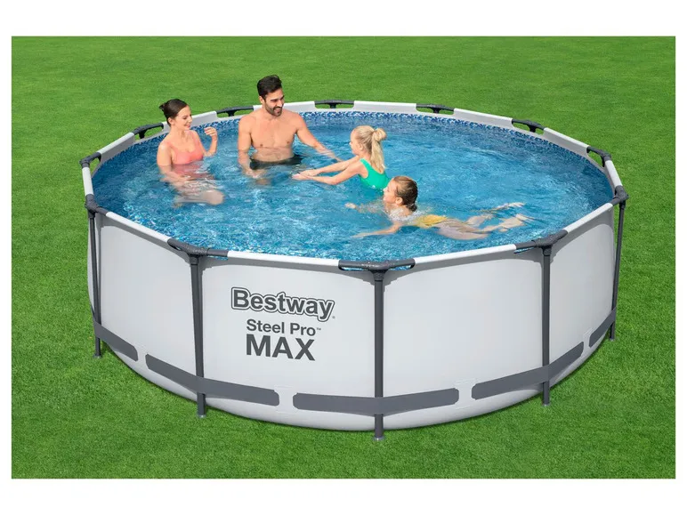 Pool »Steel ProMAX™«, Stahlrahmenpool-Set, Filterpumpe, Sicherheitsleiter 366x100 cm