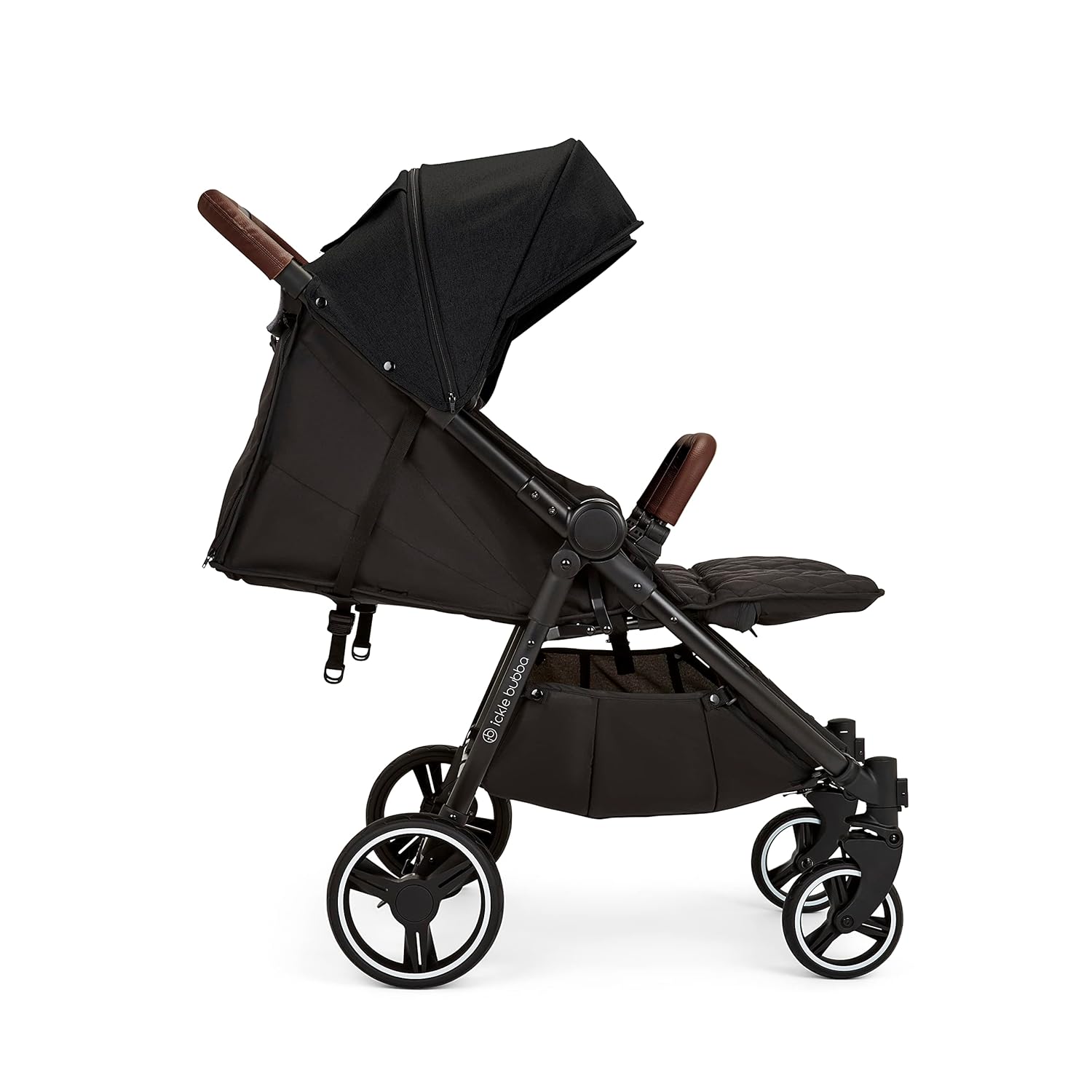Venus Max Doppel kinderwagen - geeignet von Geburt bis 15 kg (ca. 3 Jahre), kompakter, leichter, faltbarer Zwillingskinderwagen, inklusive Regenschutz und Fußwärmer (Biscuit)
