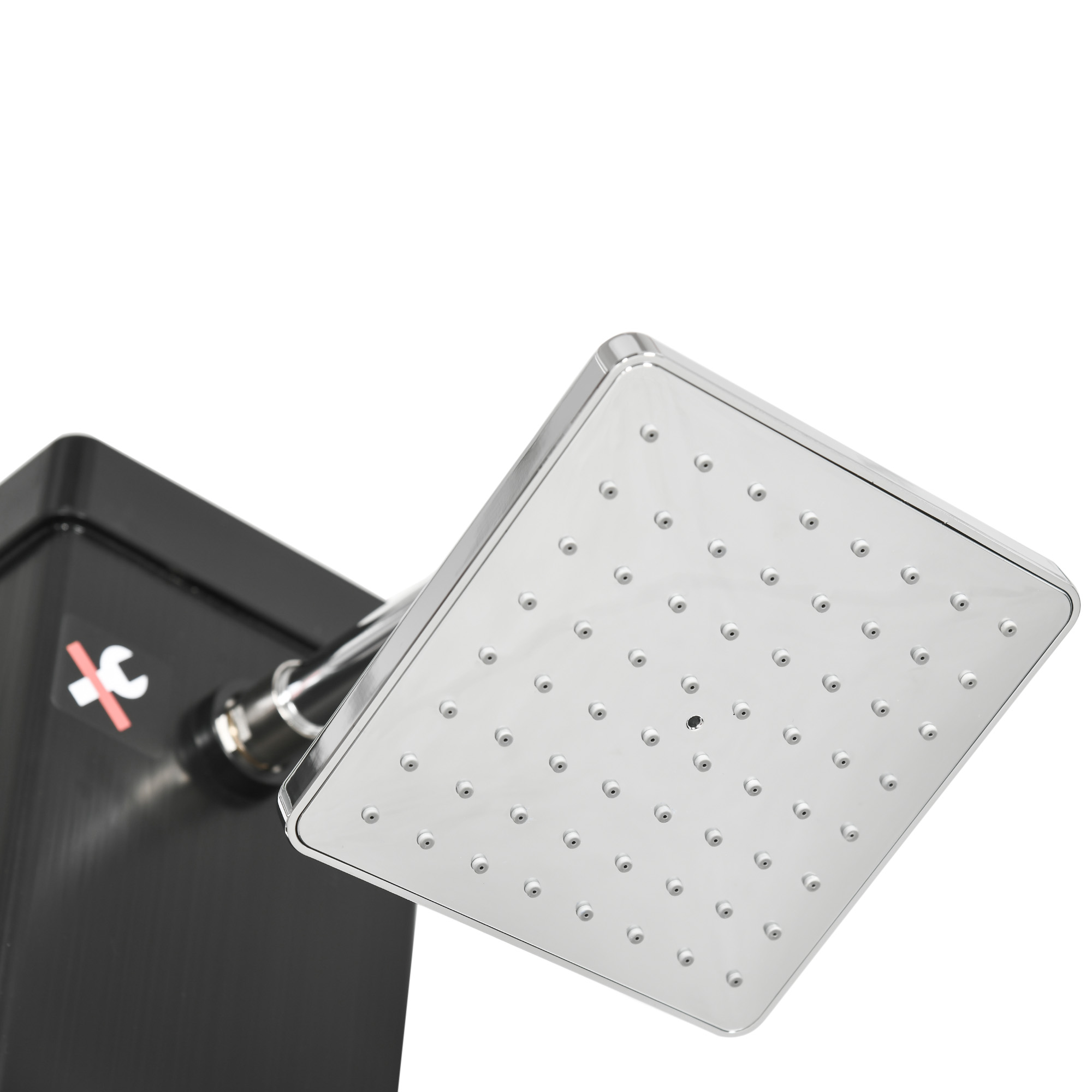 Outsunny Solardusche, um 360° drehbarer Duschkopf, Fußdusche, Wassererhitzung bis 60° C, schwarz, 19 x 20 x 217 cm