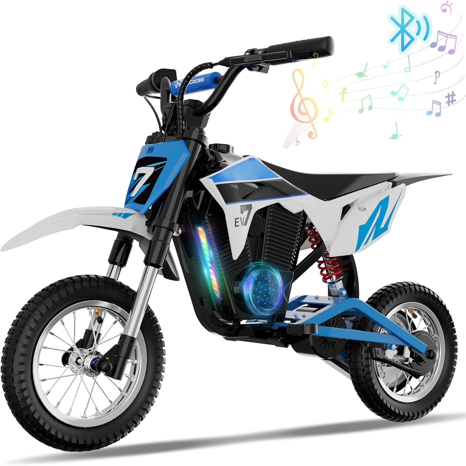 EVERCROSS EV12M Elektro Motorrad Kinder, Elektromotorrad mit 300W Motor, 8/12/25 KMH Geschwindigkeitsmodus, 15KM Lange Reichweite, 12 Zoll Luftreifen, Moto Cross für Kinder von 3–12 Jahren