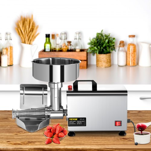 Tomatenpresse Passiergerät 370W elektrische Tomatenpresse Rostfreier Stahl