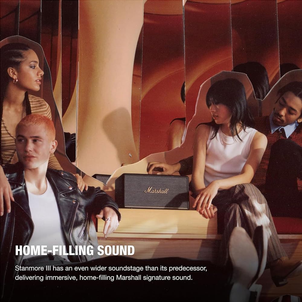 Marshall Stanmore III Bluetooth-Lautsprecher, Kabellos – Schwarz